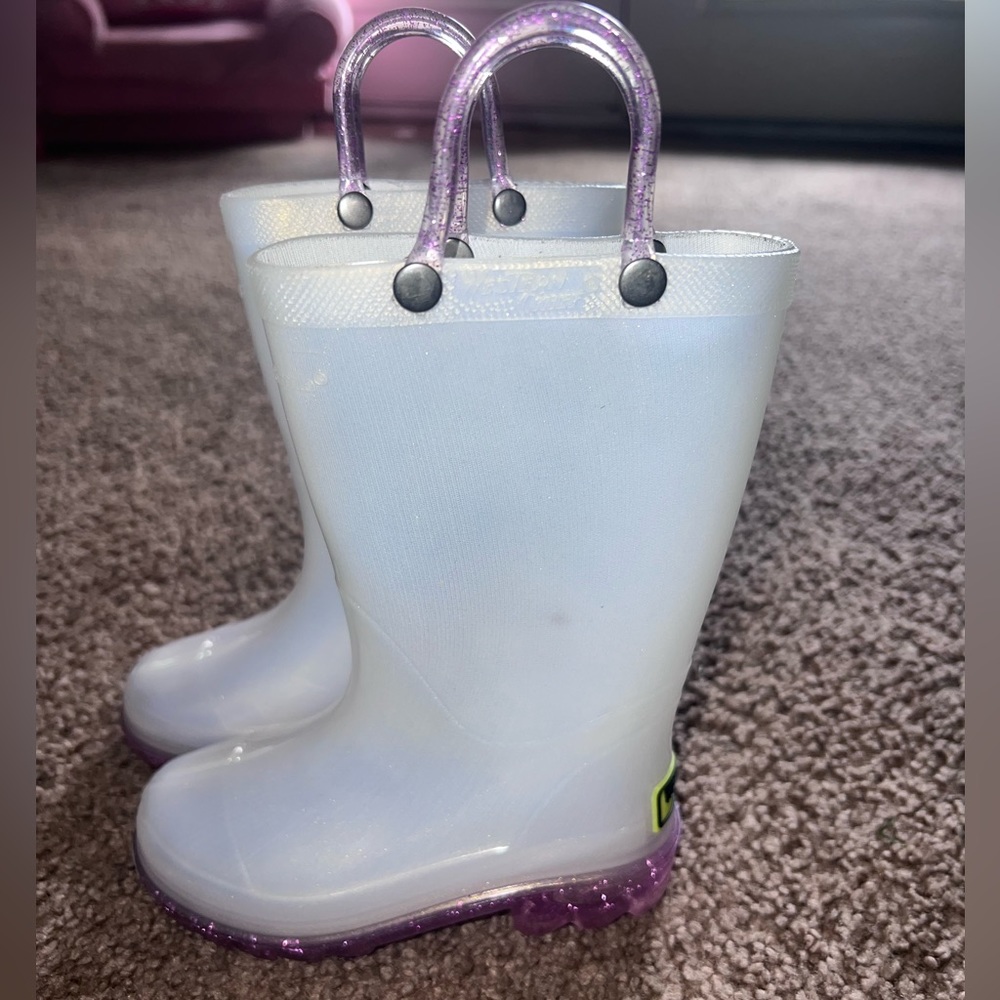 Baby Western Chief light up rain boots 7C